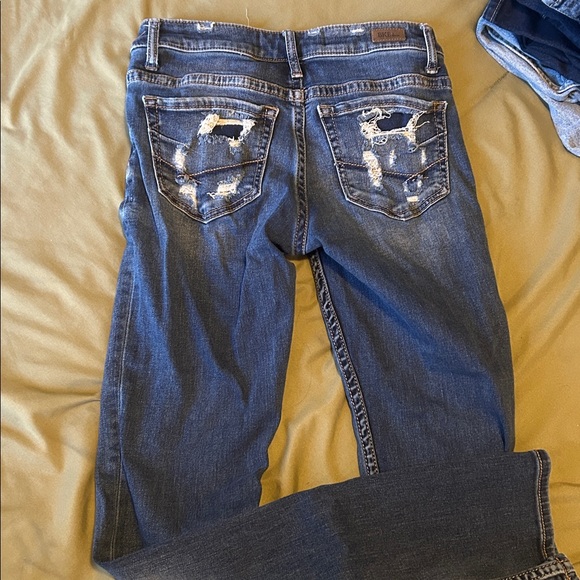 BKE Stella Mid-Rise Dark Blue Jeans - Picture 3 of 5